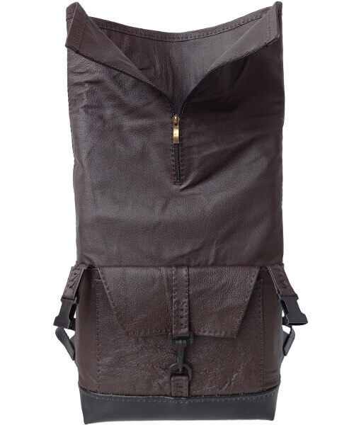 Leather backpack Digger